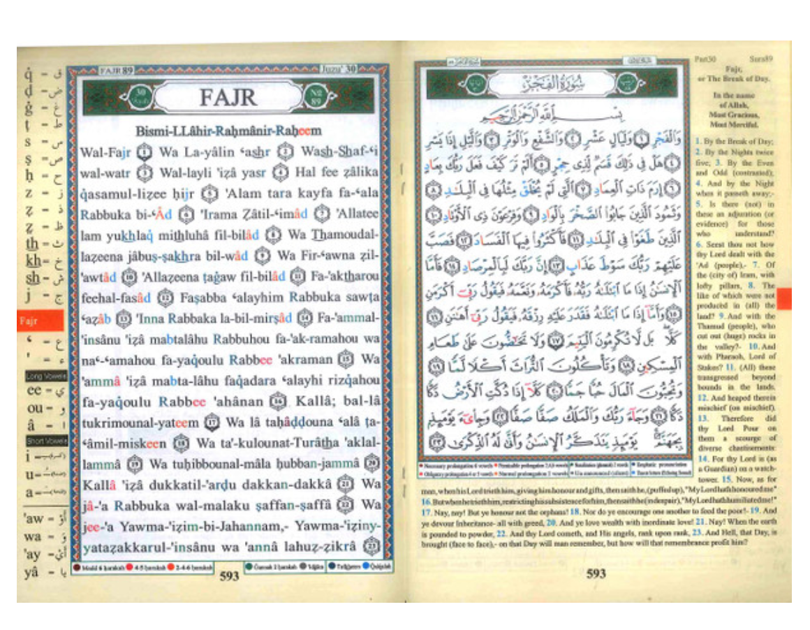 Juz Amma : with Meanings Translation and Transliteration in English