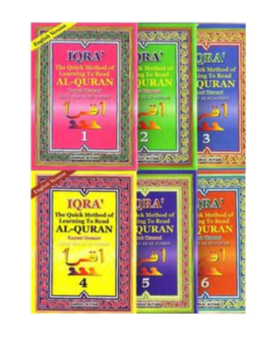 IQRA The Quick Method of Learning To Read Al-Quran 1-6 Book set